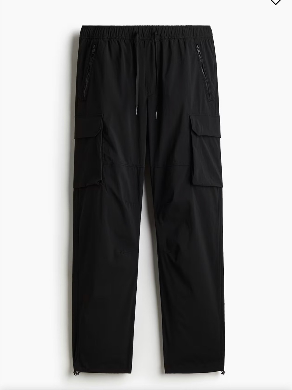 H & M Men's Black Performance Pants - Lightweight Comfort